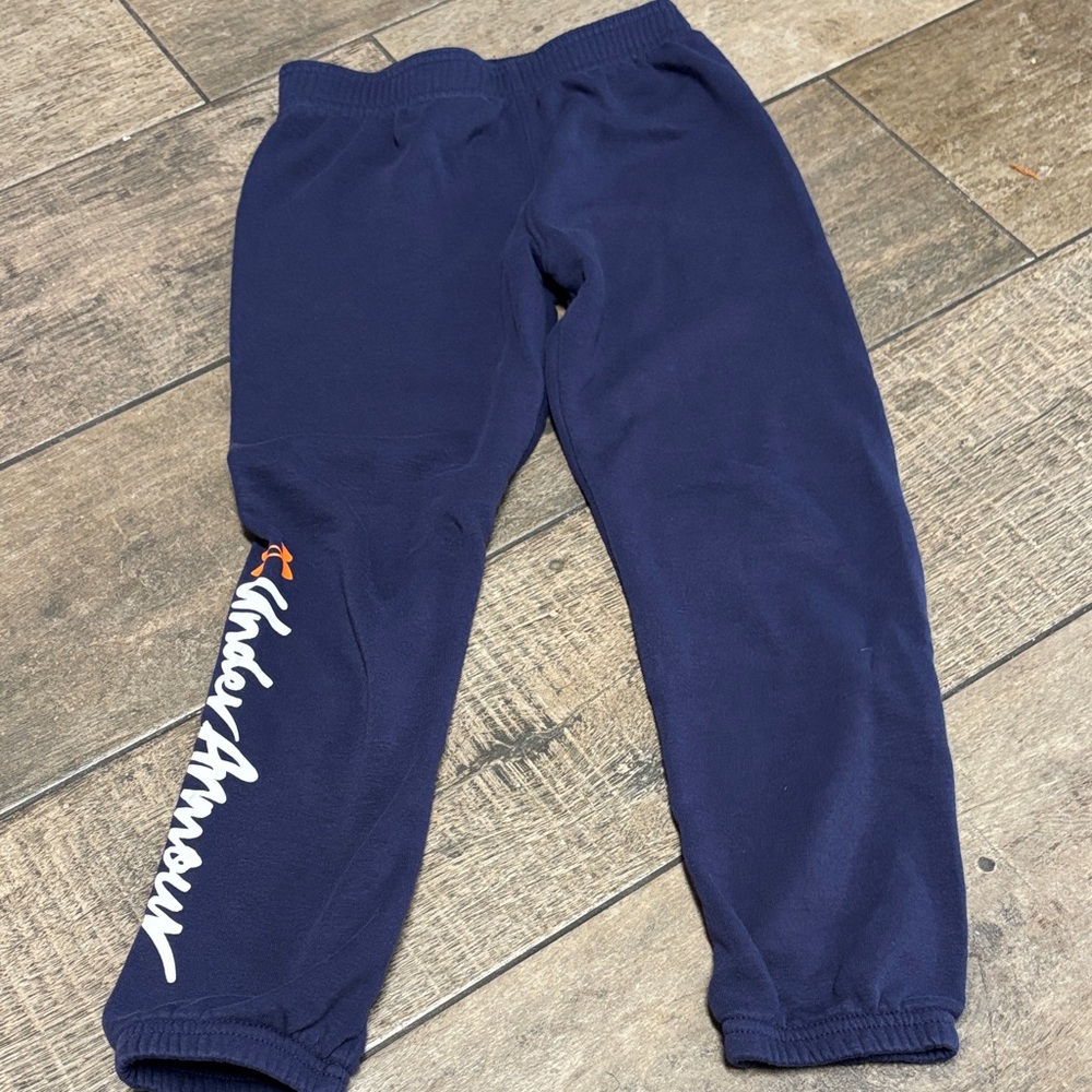 Under Armour Kids' Blue Sweatpants with Logo